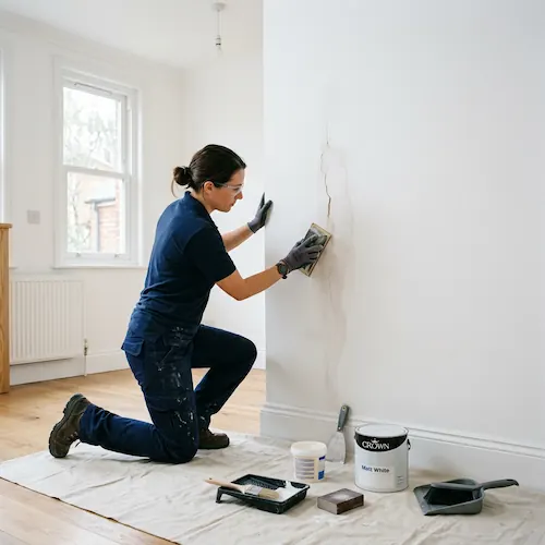 landlord repairs Upminster — plastering after pipe leak